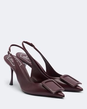 Roger Vivier Slingback-Pumps Viv' - Braun