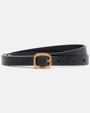 Loewe Guertel Aus Leder - Schwarz