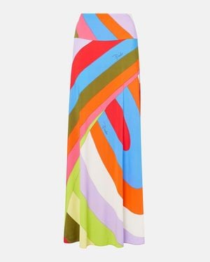 PUCCI Jersey Iride Maxi Skirt - Multicolour