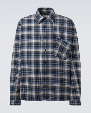 ERL Plaid Cotton Shirt - Blue