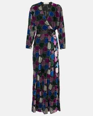 Diane von Furstenberg Babette Printed Midi Dress - Blue