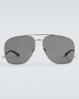 Saint Laurent Sl 653 Leon Aviator Sunglasses - Grey