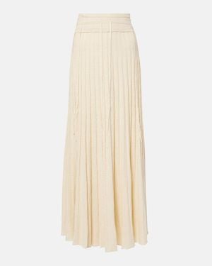 Christopher Esber Linen And Silk-Blend Maxi Skirt - Natural