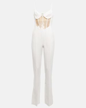 David Koma Mono De Cady Con Lentejuelas - Blanco