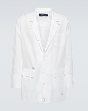 Undercover Hemdjacke Aus Baumwolle - Weiß