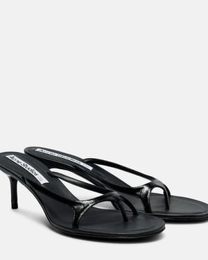 Acne Studios 60 Patent Leather Sandals - Black