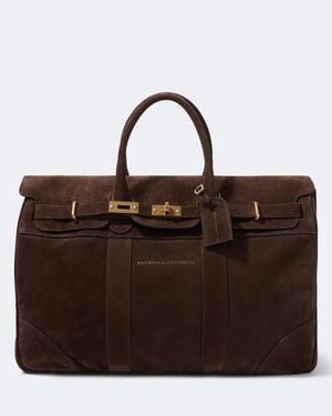 Brunello Cucinelli Borsa Da Viaggio - Marrone