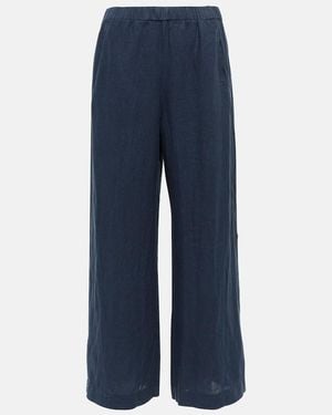 Velvet Lola Linen Trousers - Blue