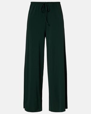 Eres Zelie Jersey Wide-Leg Trousers - Green