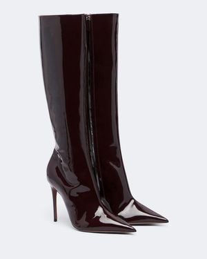 Paris Texas Vera Patent Leather Knee-High Boots - Brown