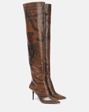 Jimmy Choo X Jean Paul Gaultier Over-the-knee Boots 90 - Brown