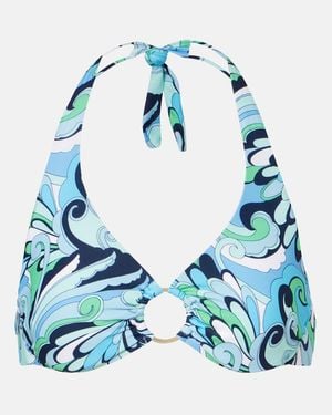 Melissa Odabash Top De Bikini Brussels Estampado Con Anilla - Azul