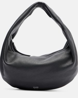 KHAITE Olivia Medium Leather Shoulder Bag - Black