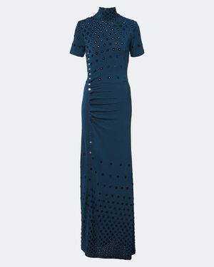 Rabanne Applique Gown - Blue