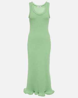 Jil Sander Jersey Midi Dress - Green