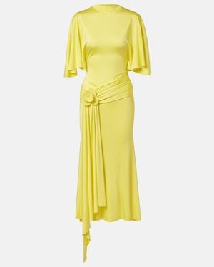 David Koma Cocktailkleid Aus Jersey - Gelb