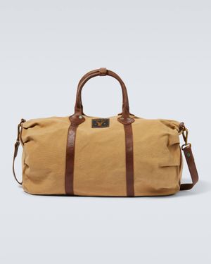 RRL Leather-trimmed Duffel Bag - Brown