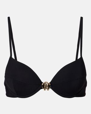 Roberto Cavalli Verziertes Bikini-Oberteil - Schwarz