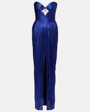 Maria Lucia Hohan Stephanie Tulle Bustier Gown - Blue