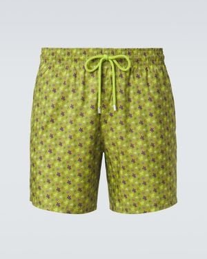 Vilebrequin Mahina Printed Swim Trunks - Green