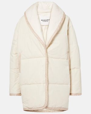 Isabel Marant Gally Cotton-Blend Puffer Coat - Natural