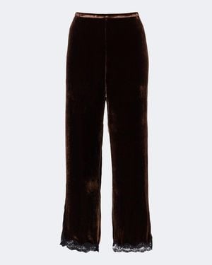 RIXO London Pantaloni Mirielle A Gamba Larga - Nero