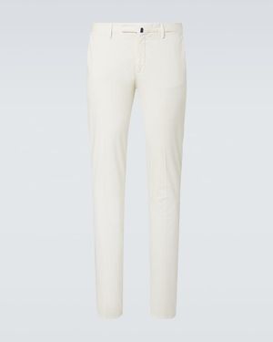 Slowear Cotton-Blend Chinos - White