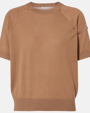 Moncler Virgin Wool Sweater - Brown