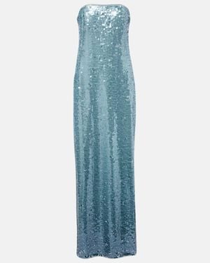 Jonathan Simkhai Leilani Ombre Sequined Gown in Pink | Lyst