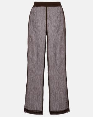 JADE Swim Mika High-Rise Straight Pants - Grey