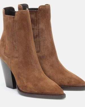 Saint Laurent Boots Leather Brown