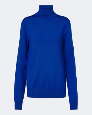 Frankie Shop Rollkragenpullover Eve Aus Wolle - Blau
