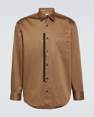 GR10K Cotton Poplin Shirt - Brown