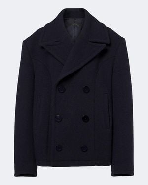 Gucci Zweireihige Jacke Aus Wolle - Blau
