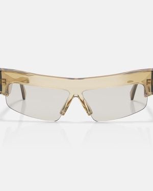 Phoebe Philo Sliced Cruise Rectangular Sunglasses - Natural
