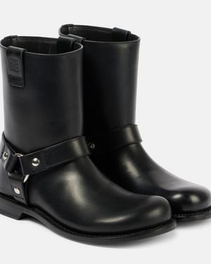 Loewe Paula's Ibiza Bikerstiefel Campo Aus Leder - Schwarz