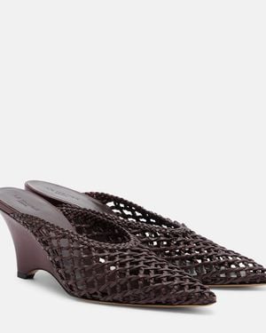 Le Monde Beryl Mules Victoria De Piel Con Cuna - Marrón