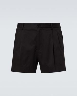 Dolce & Gabbana Cotton-Blend Gabardine Shorts - Black
