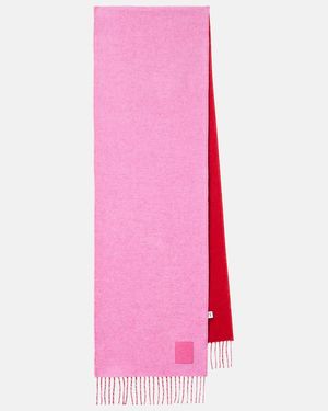 Loewe Bufanda de lana y cachemir - Rosa