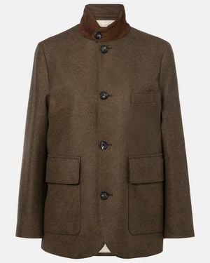 Loro Piana Wool And Cashmere Jacket - Brown