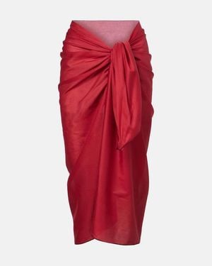 Eres Pareo Cabine Aus Baumwoll-Voile - Rot