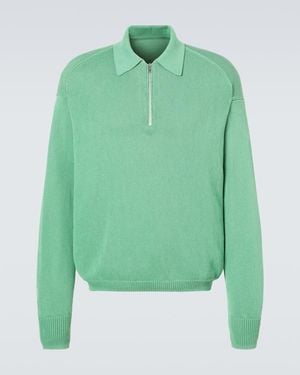 Studio Nicholson Pull Demi-Zippe Heddy - Vert