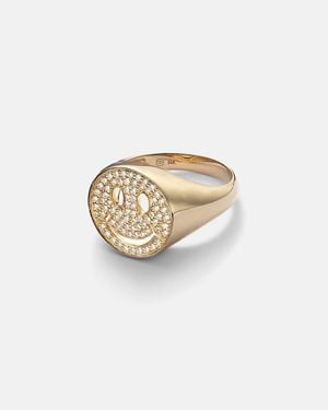 Sydney Evan Ring Aus 14Kt Gelbgold Mit Diamanten - Mettallic