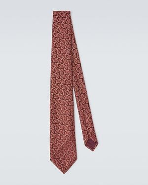 Charvet Krawatte Aus Seiden-Jacquard - Rot