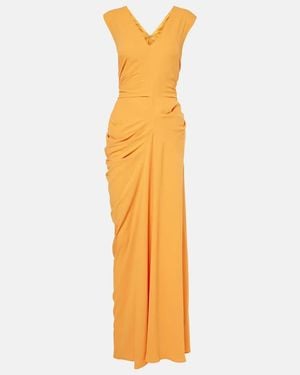 Dries Van Noten Draped Gown - Metallic