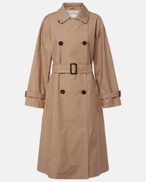 Max Mara Gabardina En Mezcla De Algodon - Neutro