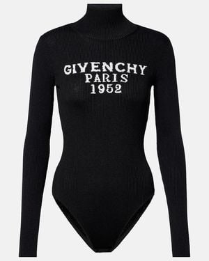 Givenchy Body Aus Rippstrick - Schwarz