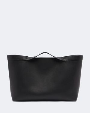 The Row Cabas Kit Large En Cuir - Noir
