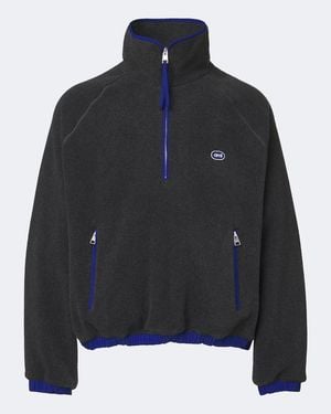 Ami Paris Chaqueta Oversized De Forro Polar - Negro