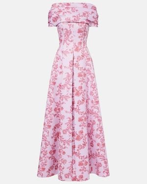 Emilia Wickstead Mara Floral Gown - Pink